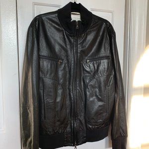Rag & Bone Classic Black Bomber Jacket